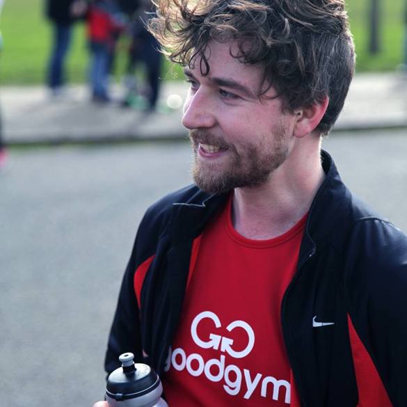 Damien Clarkson after the Love Run 10k  (picture by Ivo Gormley) 